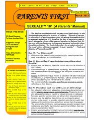 From March 2013 Issue of Parents First - PAREF Southridge School