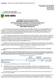 ABN AMRO Capital Funding Trust VII ABN AMRO Holding N.V.