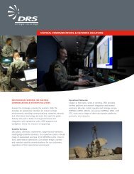 tactical communications & network solutions - DRS Technologies
