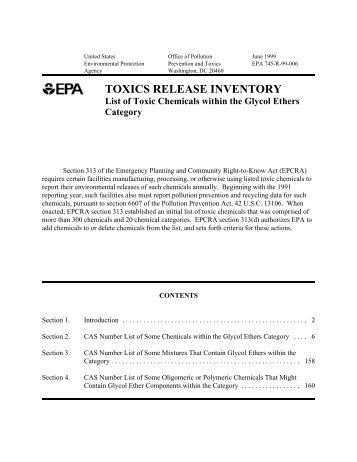 TOXICS RELEASE INVENTORY - UNITAR