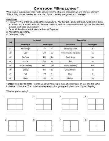 Cartoon Breeding Homework - Century Life Science