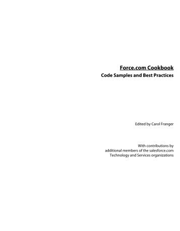 Force.com Cookbook - Villanova University