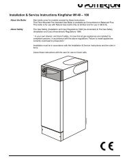 Installation & Service Instructions Kingfisher Mf 40 Ã¢Â€Â“ 100 - AC Wilgar