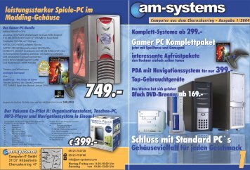 € 399.- € 399.- - am-systems Computer IT GmbH