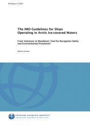 The IMO Guidelines for Ships Operating in Arctic Ice-covered Waters