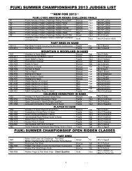 p(uk) summer championships 2013 judges list - Ponies Association ...