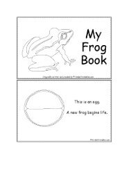 Frog Life Cycle Emergent Reader - Kinder Printables