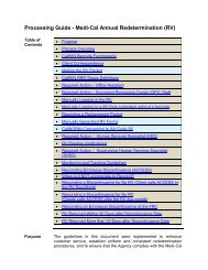 Medi-Cal Annual Redetermination (RV) - HHSA Program Guides