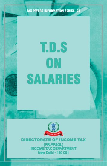 TDS where the salary - Income Tax Department