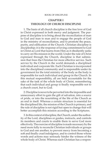 BOOK OF DISCIPLINE - Associate Reformed Presbyterian Church