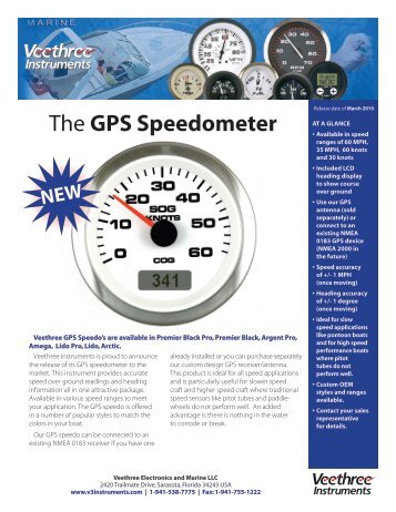 The GPS Speedometer - Veethree Instruments