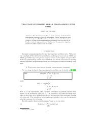 Two Stage Stochastic Linear Programming with GAMS - Amsterdam ...