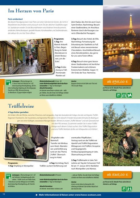 Katalog als PDF - France écotours