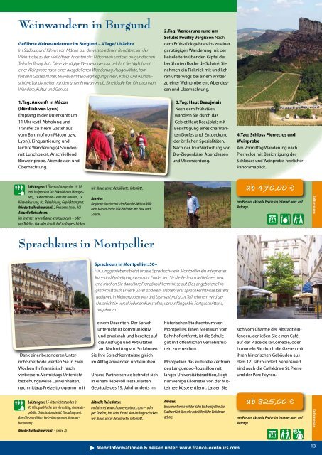 Katalog als PDF - France écotours