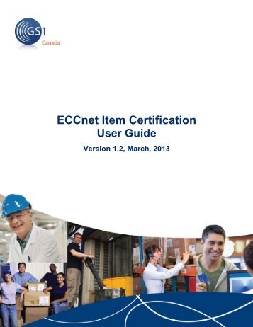 ECCnet Item Certification - GS1 Canada
