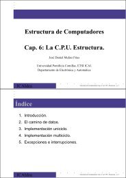 La CPU. - Departamento de Electrónica y Automática - Universidad ...