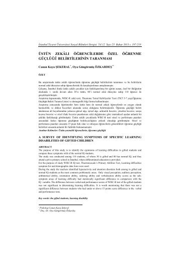 Full Text-PDF - Ä°stanbul Ticaret Ãniversitesi
