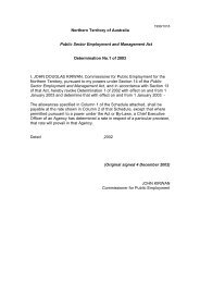 Review of Allowances - Office of the Commissioner for Public ...