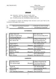 Circular - Directorate of Technical Education