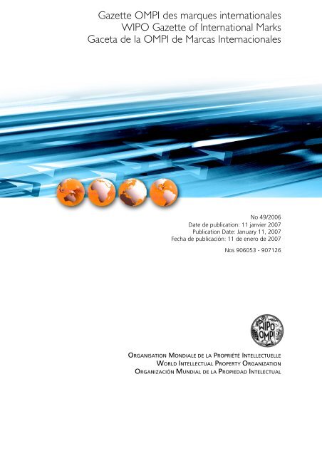 Gazette Ompi Des Marques Internationales Wipo Gazette Of