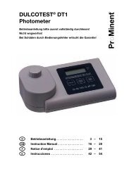 DULCOTESTÂ® DT1 Photometer - ProMinent Canada