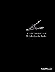 Christie XenoliteÂ® und Christie Solariaâ¢ Serie