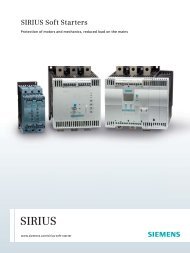 SIRIUS Soft Starters - Siemens