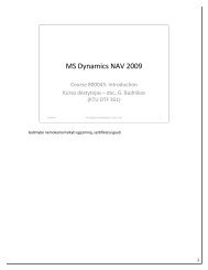MS Dynamics NAV 2009