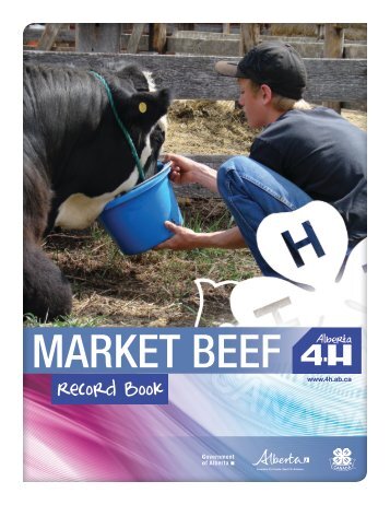 Market Beef Record Book - Agriculture and Rural Development