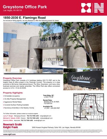 1850-2030 E. Flamingo Road Greystone Office Park - Property Line