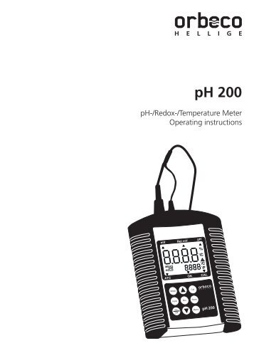 Ph 200 Инструкция