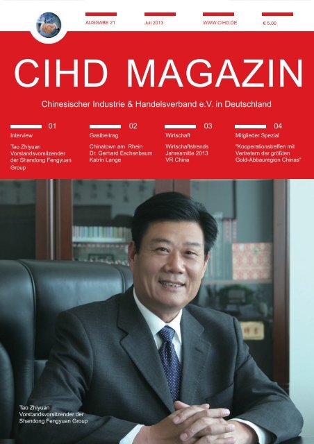 CIHD Magazin 21 07/2013 - Chinesischer Industrie- und ...
