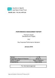 13. Monthly Performance Report - Southern Health and Social Care ...