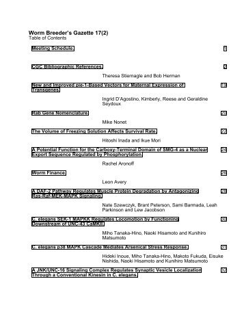Printable (PDF) file - WormBook