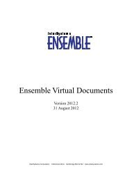 Ensemble Virtual Documents - InterSystems Documentation