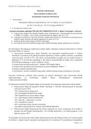 MateriaÅy informacyjne - SPSK4 w Lublinie - Lublin