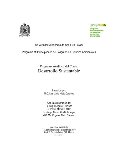Desarrollo Sustentable - eVirtual UASLP - Universidad AutÃ³noma ...