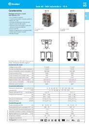 Caratteristiche Serie 60 - RelÐ¸ industriale 6 - 10 A - G-Finder