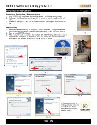 CEREC 4.0 Installation Instructions