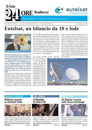 Newsletter Luglio 2010 - Eutelsat