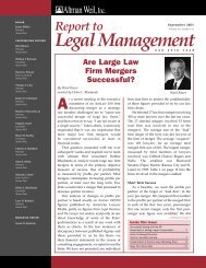 Are Large Law Firm Mergers Successful? - Altman Weil