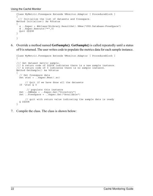 Caché Monitoring Guide - InterSystems Documentation