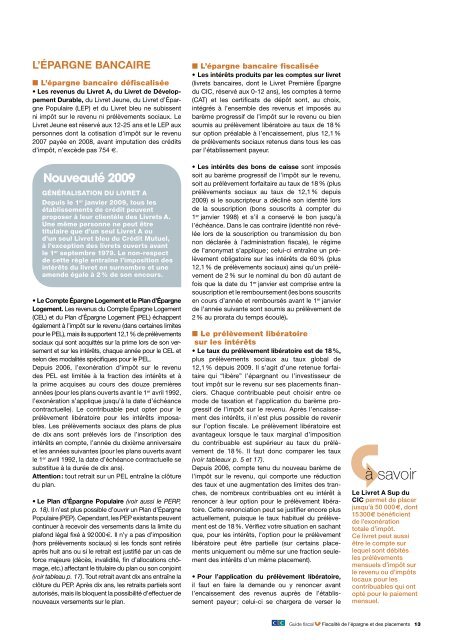 Guide fiscal 2009 Des repÃ¨res pour comprendre les derniÃ¨res ... - CIC