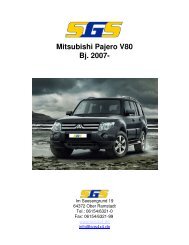 Mitsubishi Pajero V80 Bj. 2007- - SGS