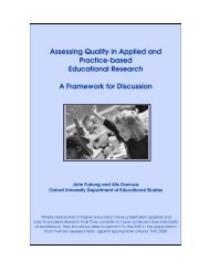 Assessing quality in applied and practice-based educational research