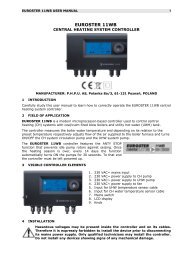 euroster 11wb central heating system controller - Logitron