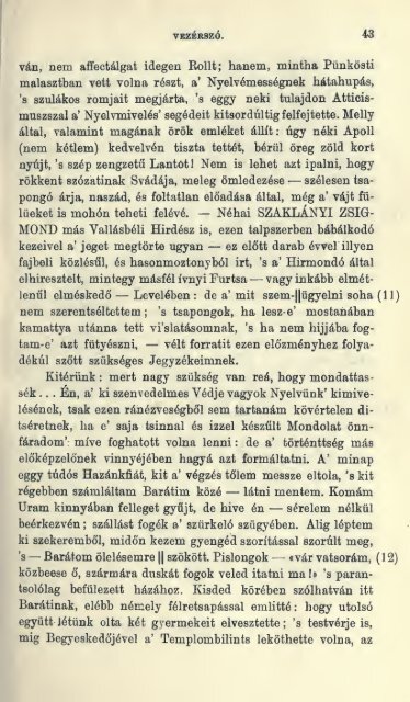 Mondolat, Dicshalom, 1813