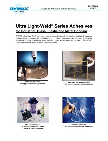 Ultra Light-WeldÂ® Series Adhesives - Lindberg & Lund AS