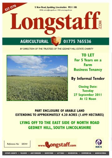 TO LET - Longstaff