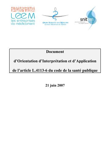 (Ville), le - Conseil National de l'Ordre des Médecins
